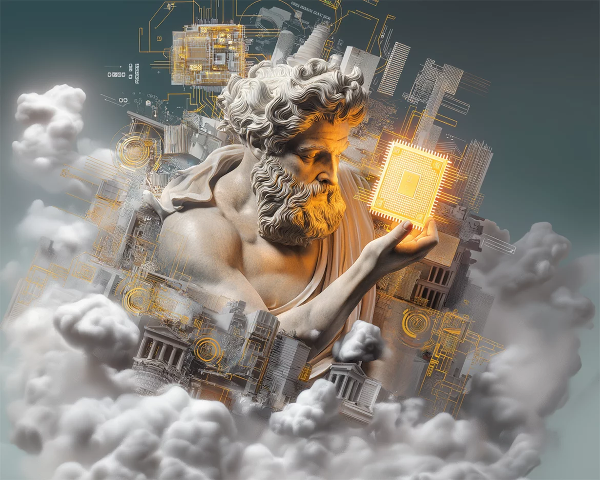 Illustration accompanying the reflection on technological power and responsibility.