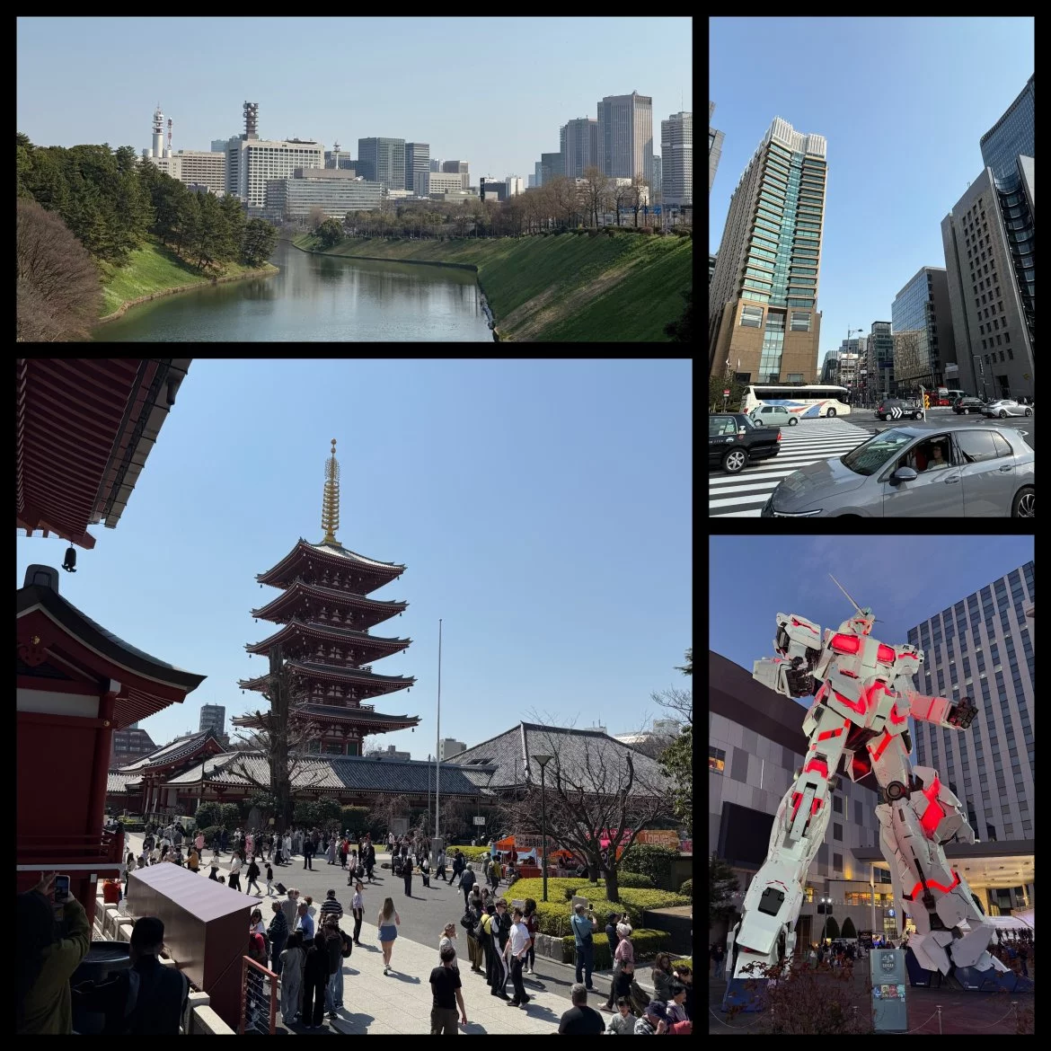 Travel photographs accompanying the author's reflections on Japan.
